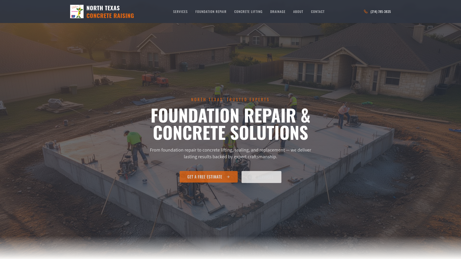 North Texas Concrete Raising