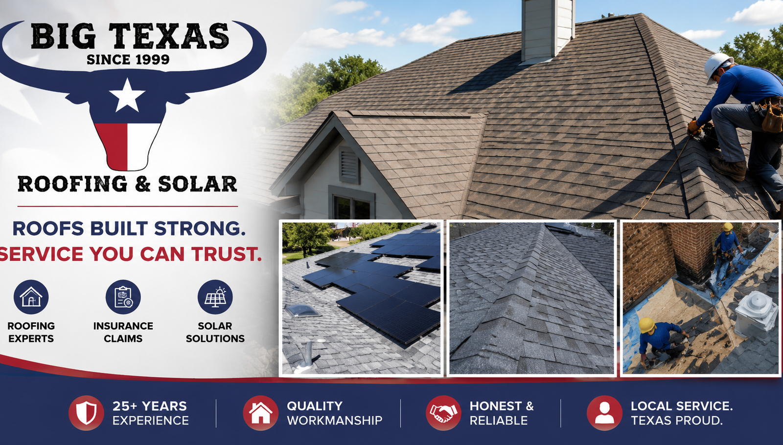 Big Texas Roofing and Solar hero