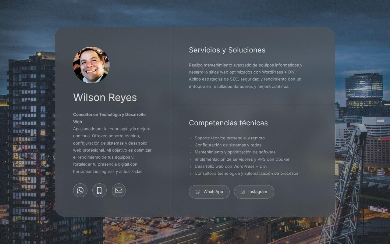 Wilson Reyes Consulting hero