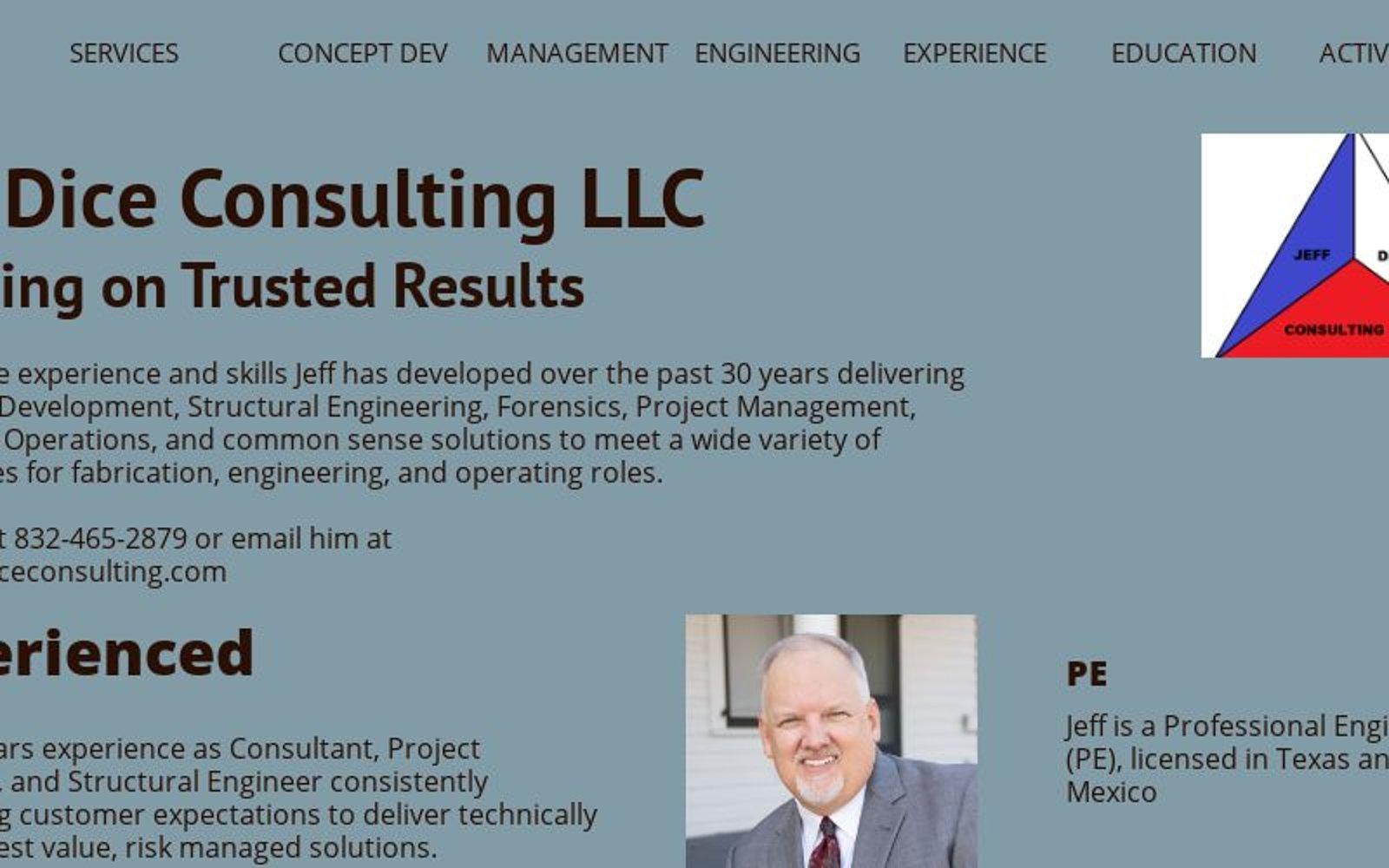 Jeff Dice Consulting LLC hero
